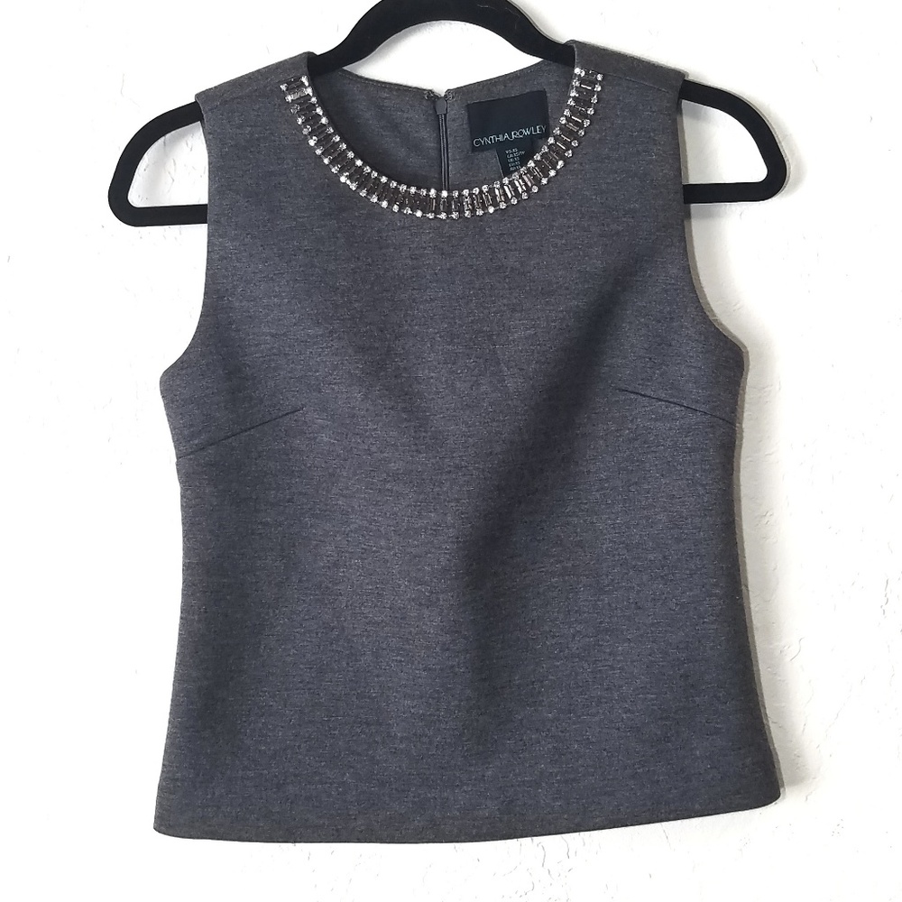 Cynthia Rowley Embellished Tank